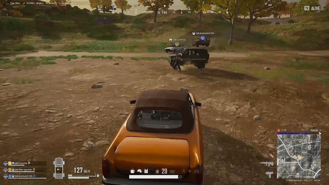Trolling car chase