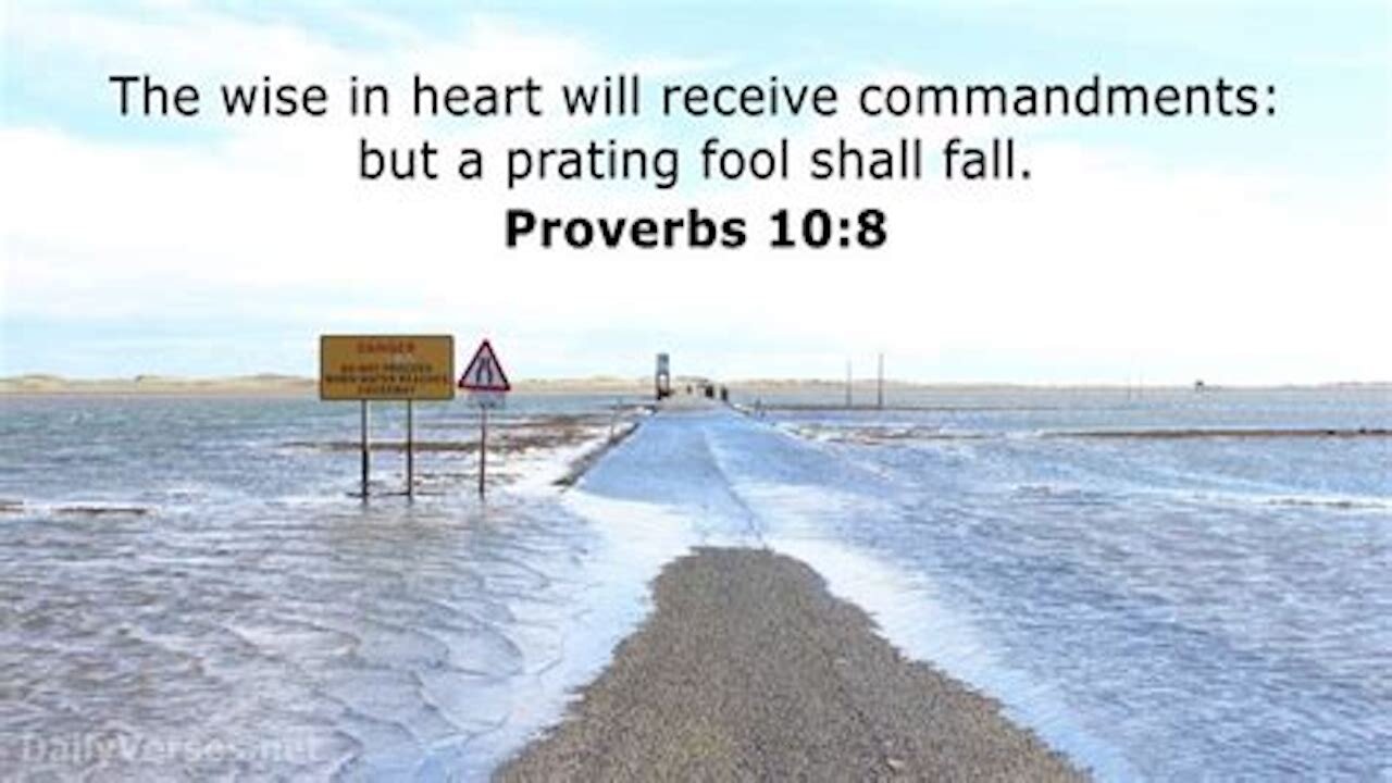 Proverbs 10:8-10 Tells Us About Pratting