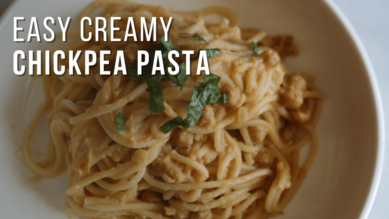 How to Make a Creamy Chickpea Pasta in Just 35 Minutes