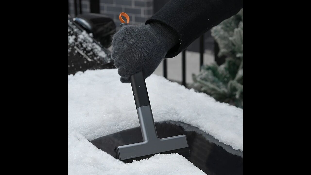 Multifunctional Snow Shovel for Car, with Long Handle, Anti-scratch & Hanging Loop, for Sedan, SUV