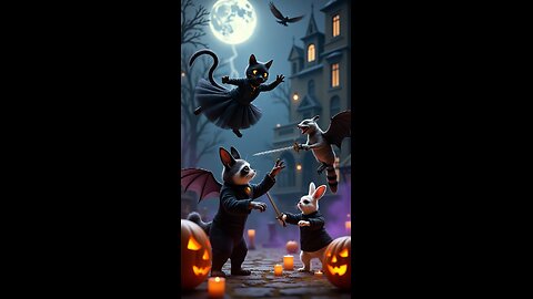 Cat family as Adam’s Family