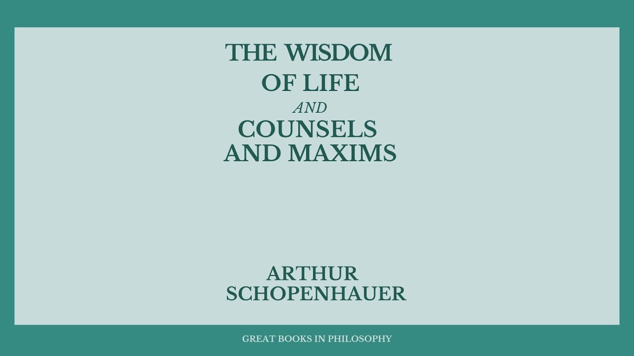 COUNSELS AND MAXIMS - ARTHUR SCHOPENHAUER | AUDIOBOOK WITH TEXT