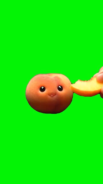 AI Fruit Eating Themselves | Green Screen #aifruit #fruit #ai #asmr #relax #veo3 #cute #meme #memes