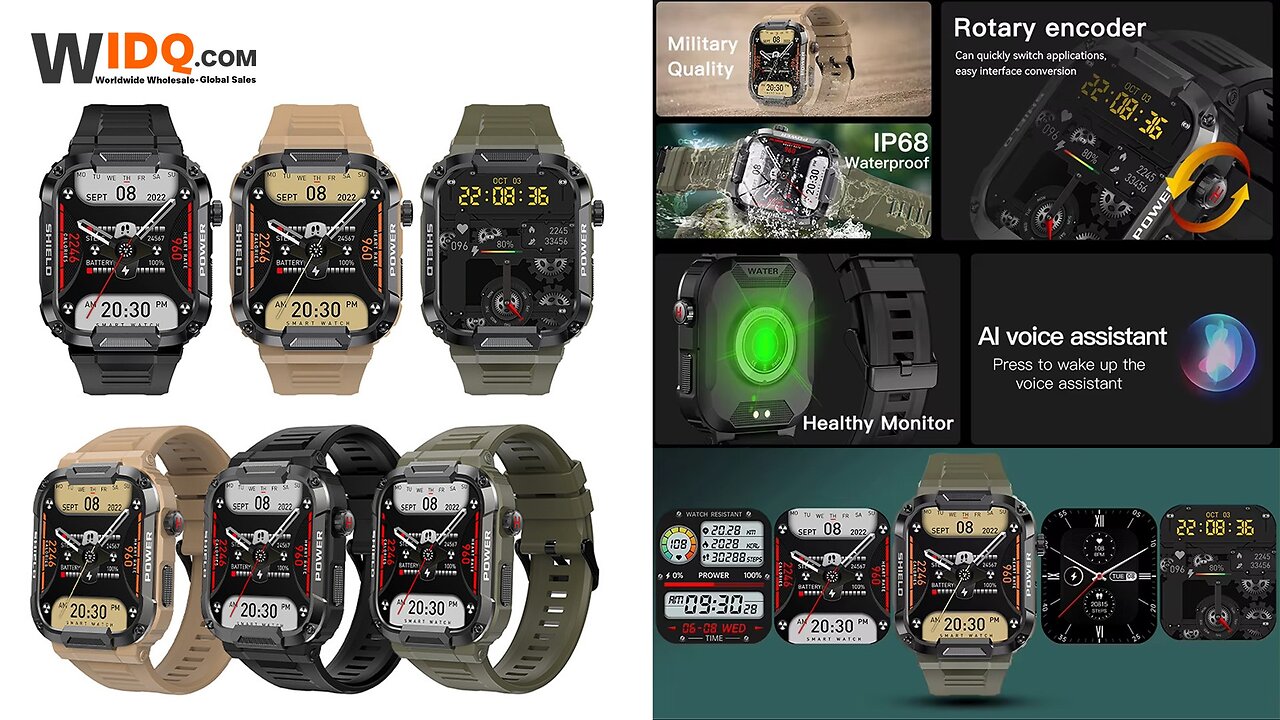 ⌚ Outdoor Smartwatch for Men | Bluetooth Calls & Fitness Tracker 🏞️