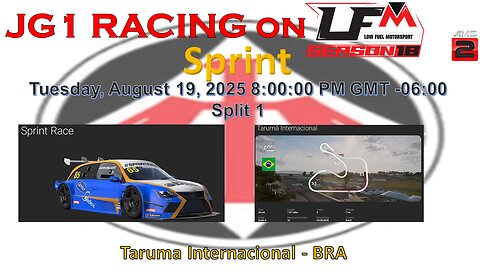 JG1 RACING on LFM - Sprint Race - Taruma Internacional - BRA - Split 1
