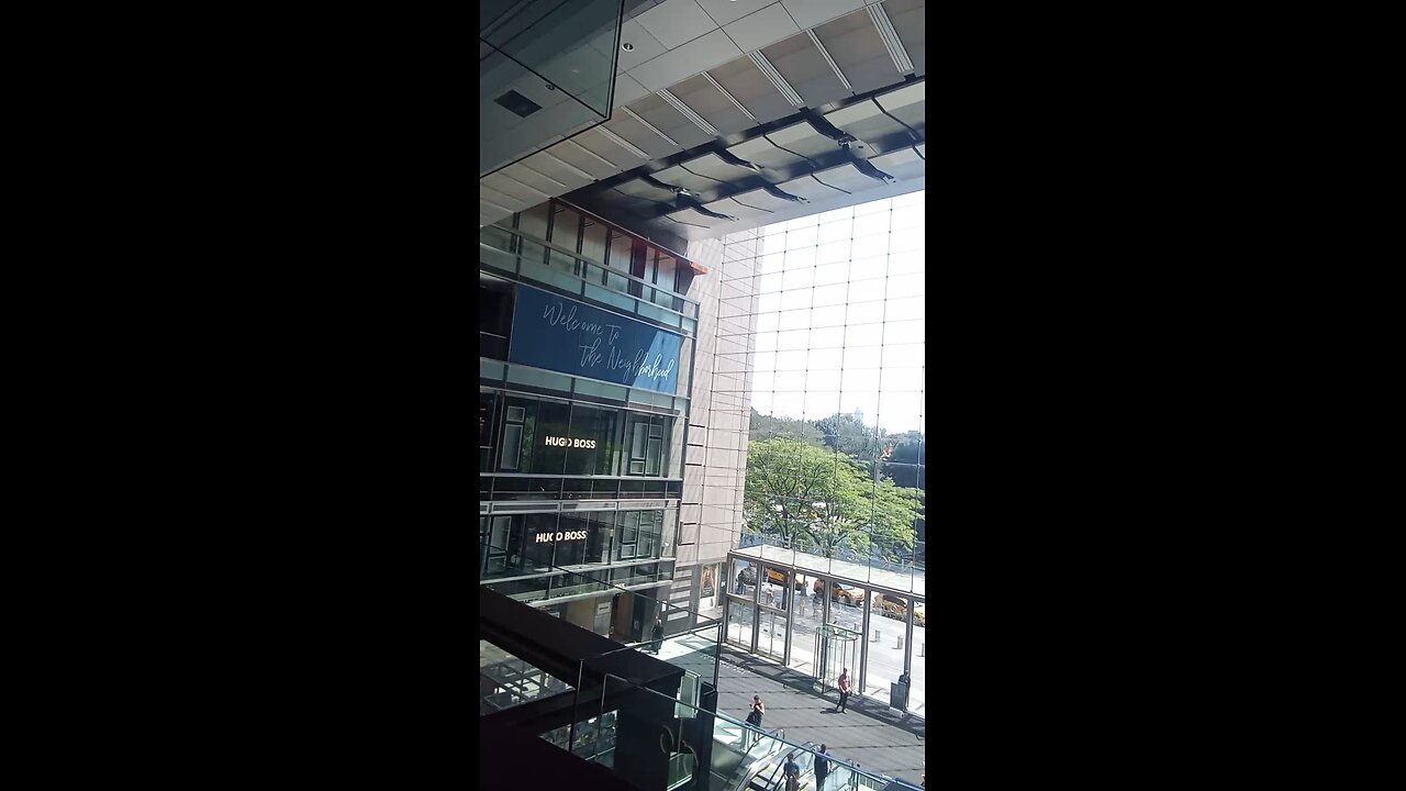 Views of Central Park from Columbus Circle 59th st Shopping Mall It's really exciting!