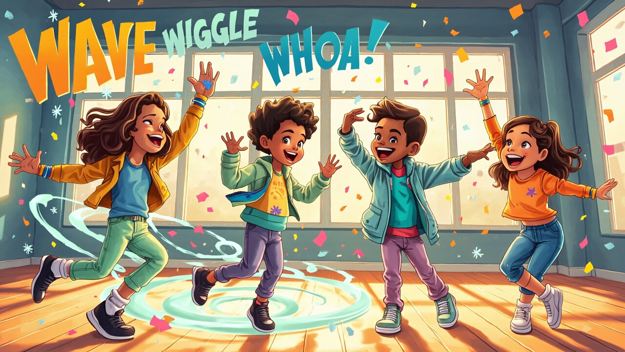 Wave Wiggle Whoa! | Kids Dance Song | Learn the Wave, Wiggle & WHOA Freeze!