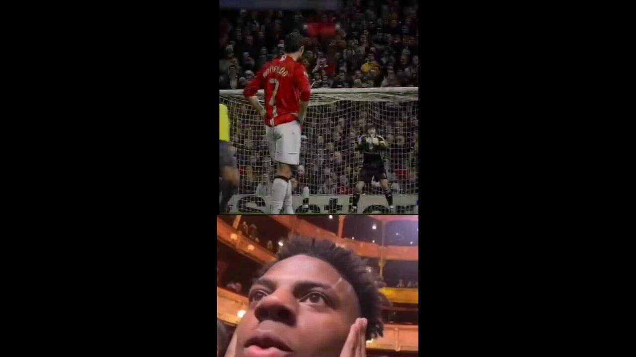 ishowspeed Shocked Ronaldo that Cold 🥶🥶 reaction 😈😈🥶