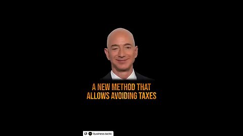 Tax Games of Billionnaires Jeff Bezos and Elon Musk. Original content by @business.tactic Instagram.