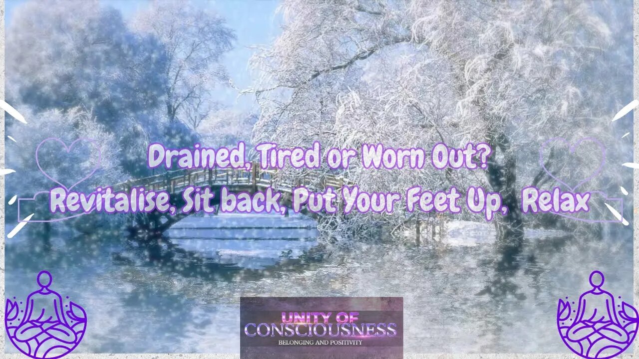Do you Feel Drained, Tired or plain Worn Out? Revitalise, Sit back, Put Your Feet Up, plainly Relax