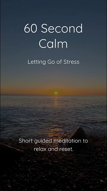 60 Second Guided Meditation to Let Go of Stress | Quick Mindfulness for Instant Calm