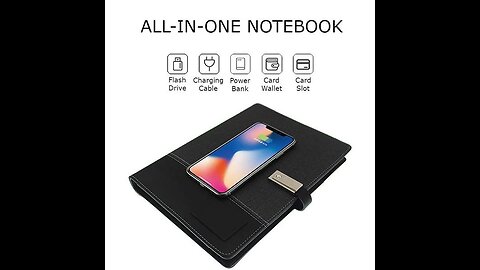 Unbelievable All-in-one Notebook_ USB Flash Drive + Wireless Power Bank + Card Slot + More