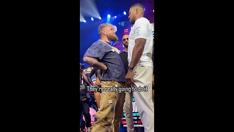 JAKE PAUL VS ANTHONY JOSHUA INSANE MIKE TYSON SLAP ACROSS THE FACE-OFF VIRAL KNOCKOUT PUNCH 🥊 KO 💥