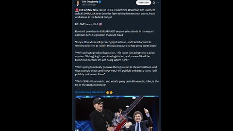 DOGE Committee Chairman Tim Burchett asks ELON MUSK to re-join