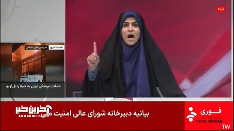 NOW - Israel bombs Iranian state TV during live broadcast.