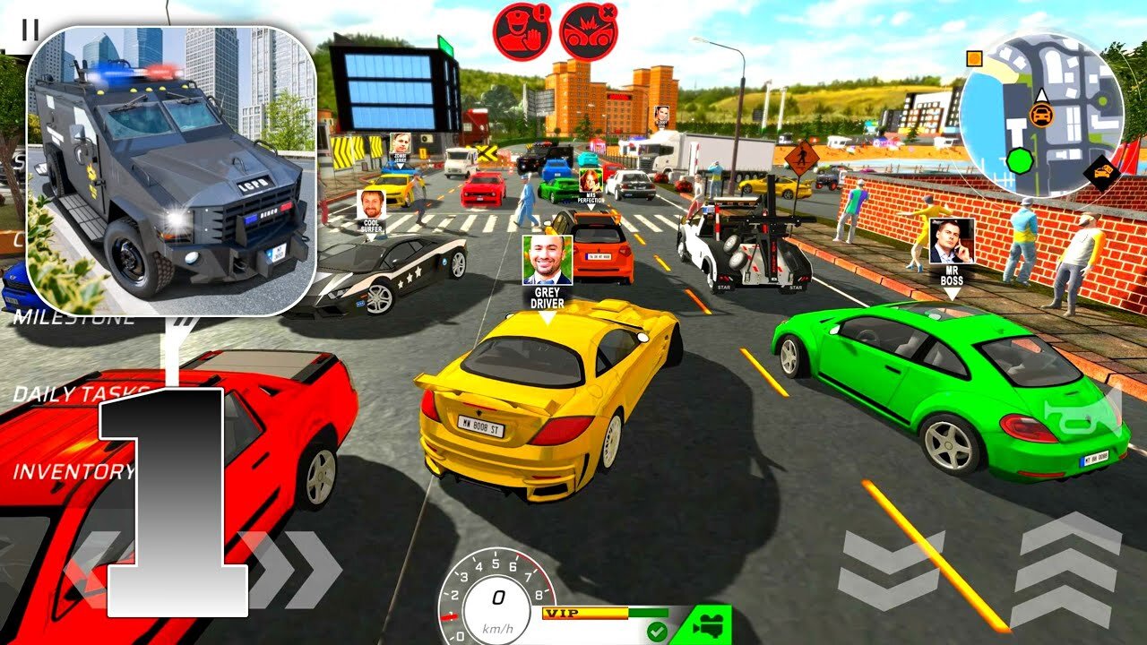 Car Drivers Online : Fun City Gameplay Walkthrough | Part 1 (Android, iOS)