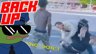 Citizens Rescue a Cop Being Attacked by Two Thugs