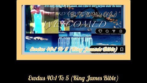 Daily Bible Study: Exodus 40:1 To 5 (King James Bible)