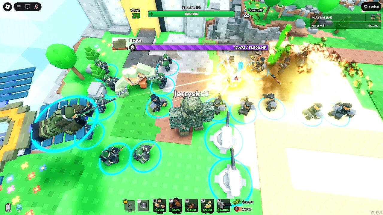 Playing Tower Defence Simulator in Roblox - (No Commentary).