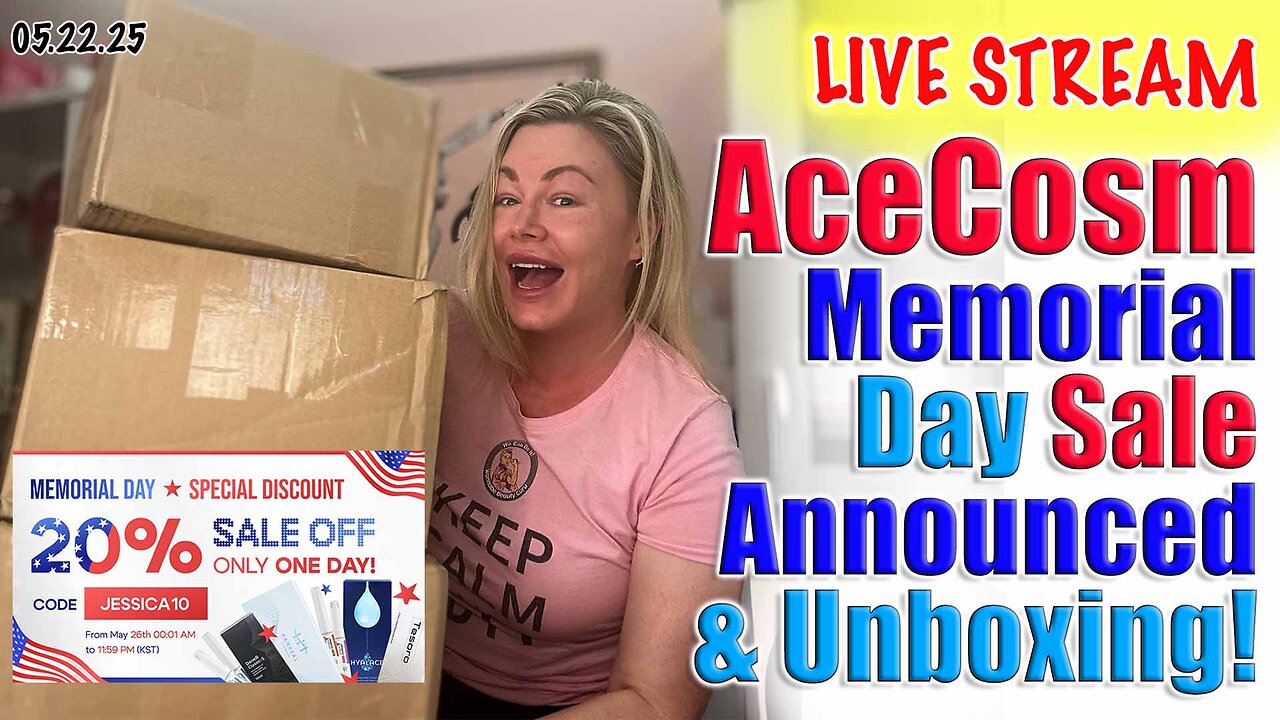 Live AceCosm Memorial Day Sale Announced and Unboxing! Code Jessica10 Saves you Money!