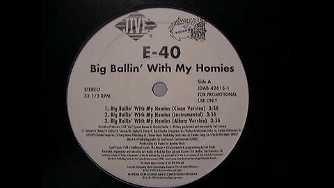 E-40 Big Ballin' With My Homies (Instrumental)