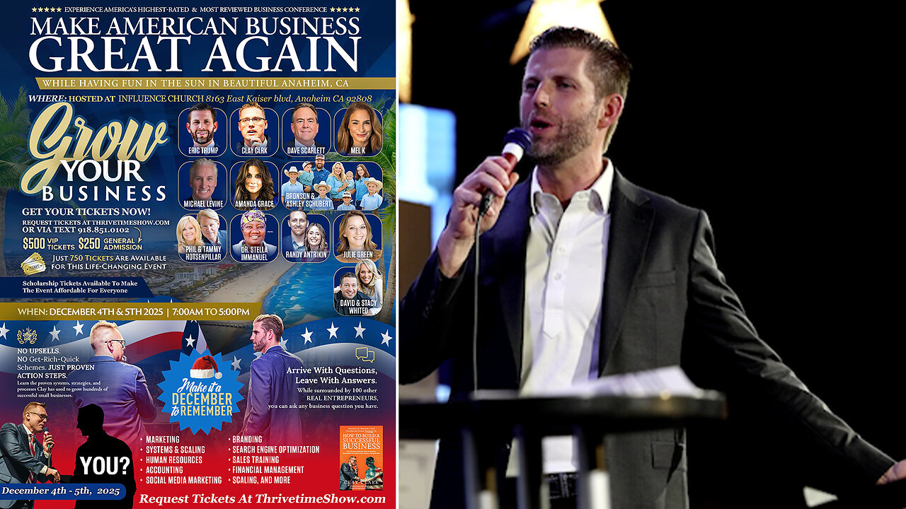 Clay Clark | How to Design a Life That You Will Love At Clay Clark's ThrivetimeShow.com December 4th & 5th 2025 Business Growth Conference + Discover How 7 Long-Time Clay Clark Clients Turned Their Dreams Into Reality