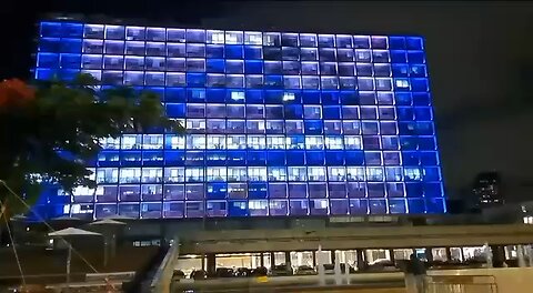 Tel Aviv municipality after US strike on Iranian nuclear sites.