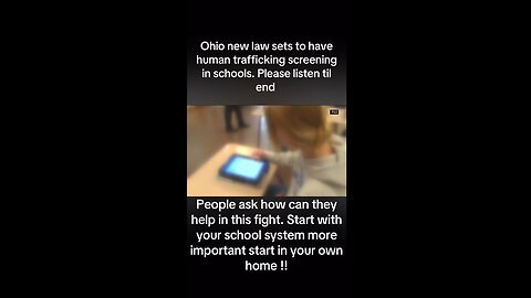 New Ohio Bill sets to have human trafficking screening in schools!!