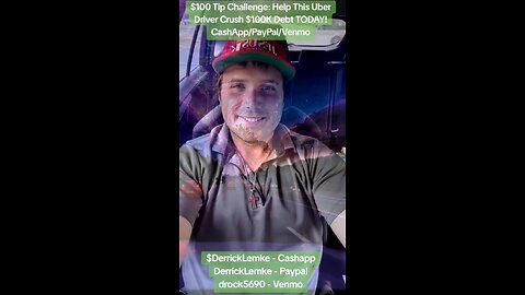 Pay It Forward: $100K Debt? Let’s Free This Uber Driver! #Venmo