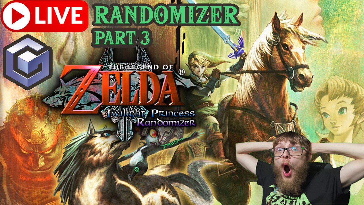 🔴LIVE - TWILIGHT PRINCESS Randomizer Livestream! Part 3! Actual Gamecube! #twilightprincess #gcn