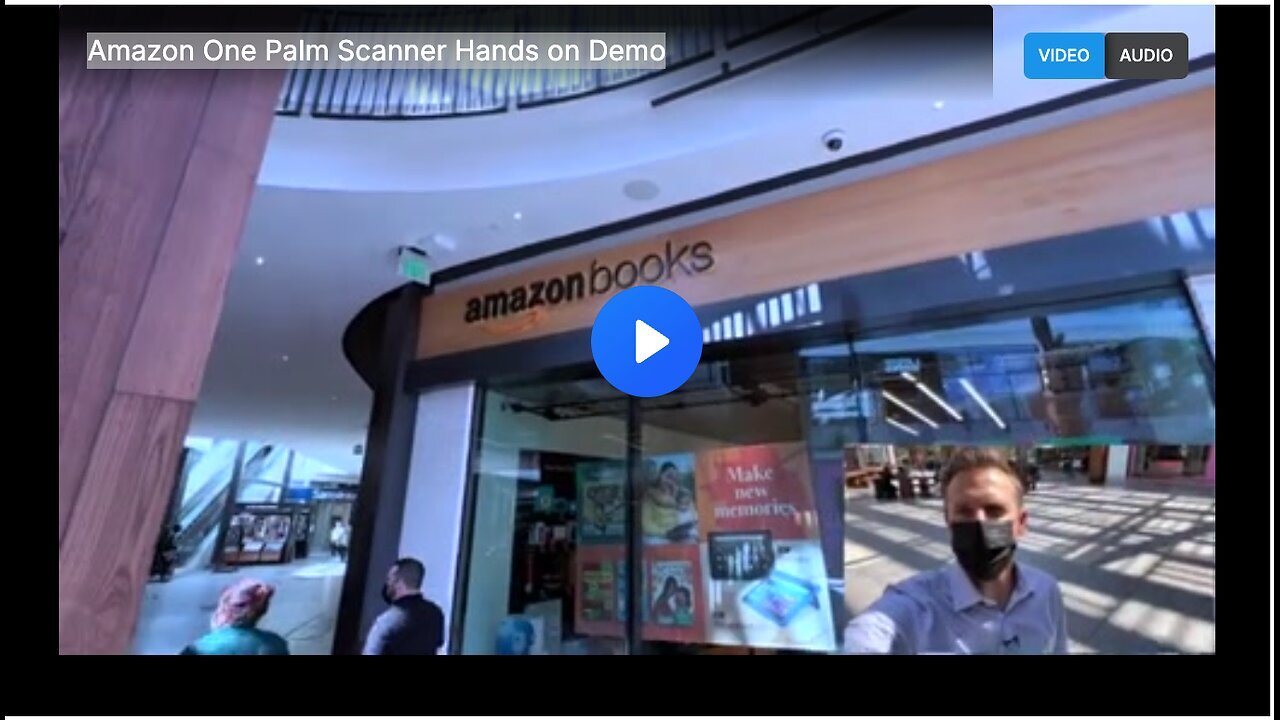 "Hands-On Demo of Amazon One Palm Scanner"