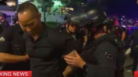 'Am I Being Arrested' - Cops Snatch CNN Reporter On Live TV