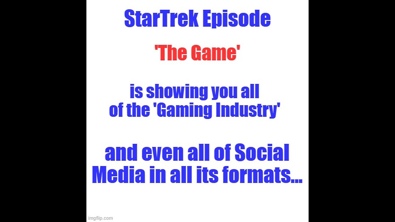 Star Trek episode: 'The Game'