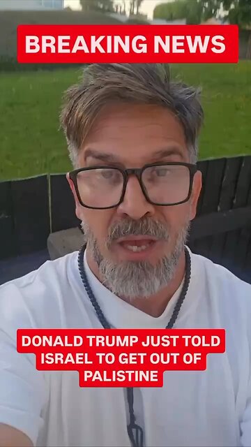 Trump Just Released A Statement That He Does Not Want Israel Involved At All With Palestine💥🤩