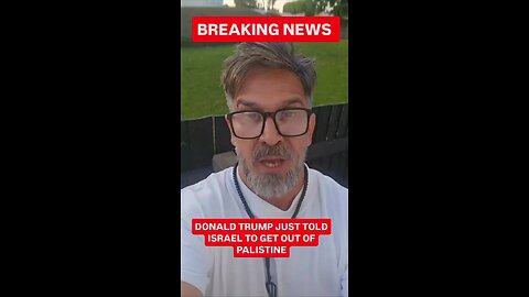 Trump Just Released A Statement That He Does Not Want Israel Involved At All With Palestine💥🤩
