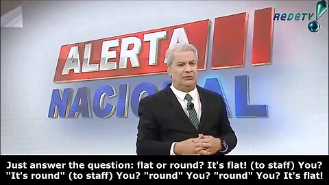 (English subtitled) 2020 Brazil TV Flat Earth survey! ✅