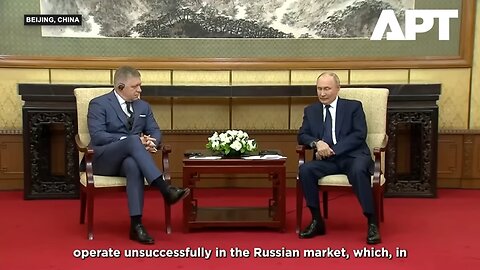 Robert Fico Tells Putin: Slovakia Will Keep Russian Gas Despite EU Pressure | Beijing Talks