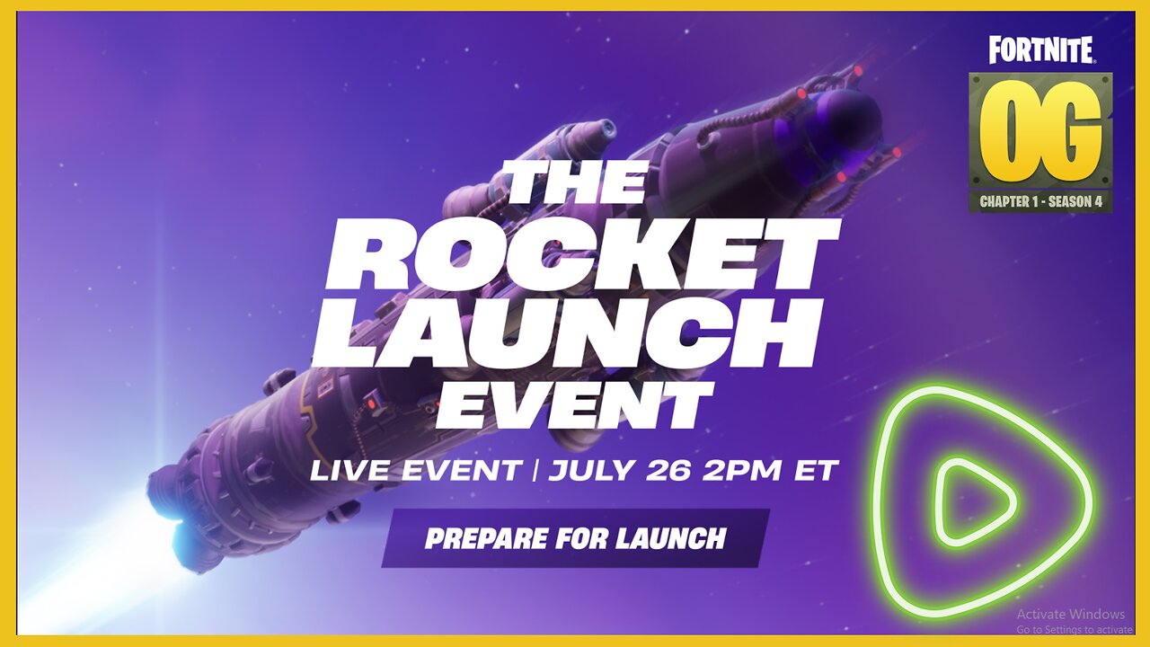 🔴-Live Fortnite OG Rocket Launch Event 🎮