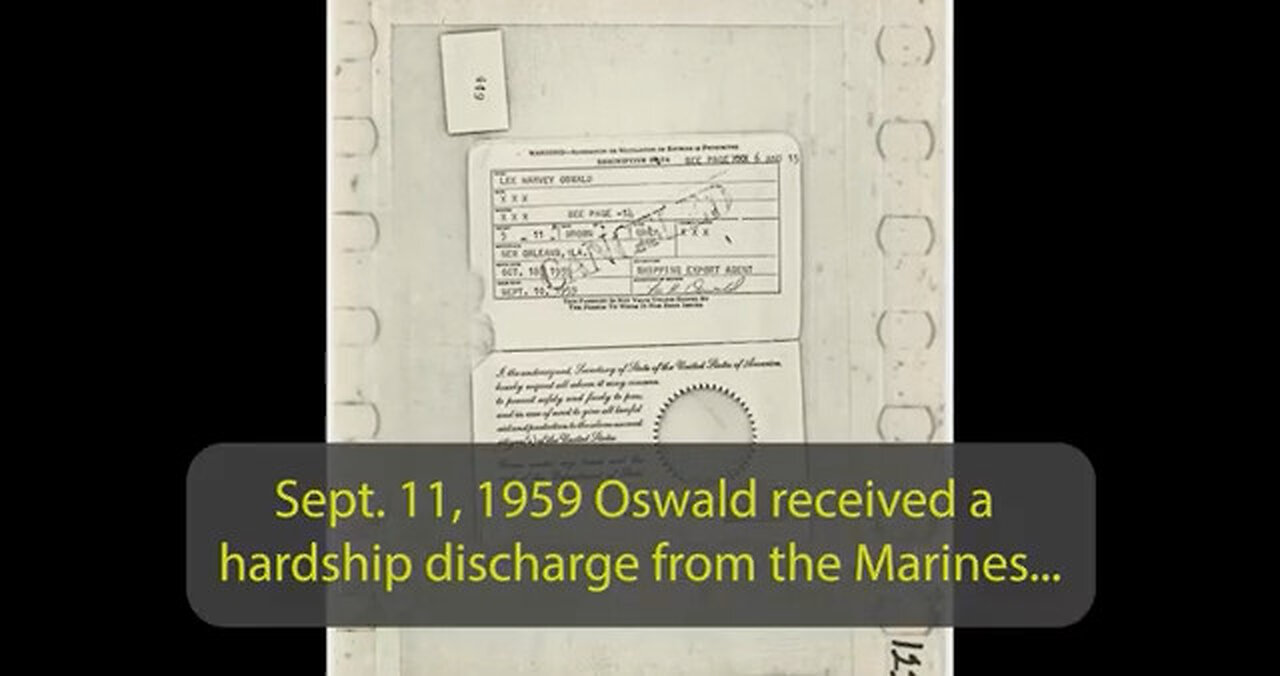 Ted Yacucci Explains that Oswald was Clearly a Fake Defector-starts from mil Discharge, from Atsugi