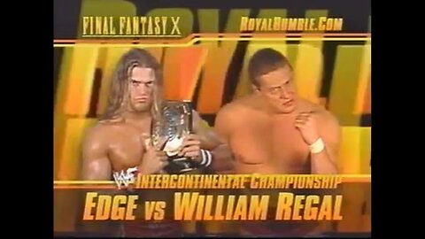 WWF INTERCONTINETAL TITLE MATCH - ROYAL RUMBLE 2002 - EDGE V WILLIAM REGAL FULL MATCH HD