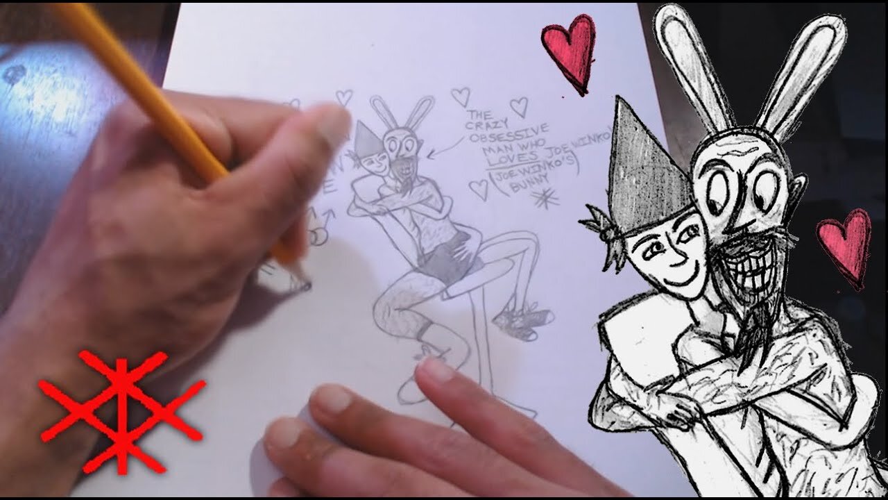 Only A Crazy Man Will Love Joe Winko _ Joe Winko's Bunny - Drawing Video (Mar 31st 2024) - Joe Winko