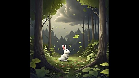 "A Little Rabbit Floating in the Middle of a Heavy Rainstorm":# #englishstorytelling