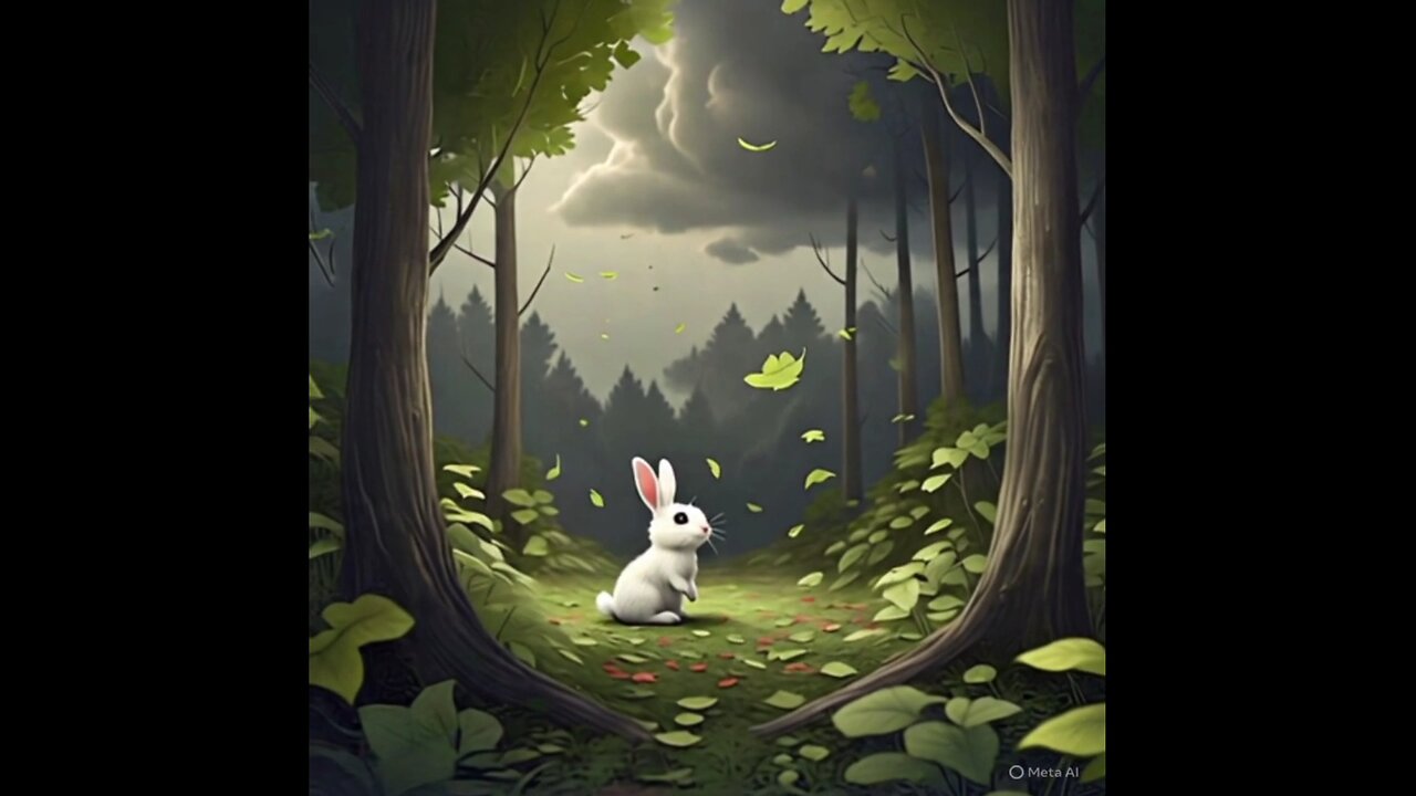 "A Little Rabbit Floating in the Middle of a Heavy Rainstorm":# #englishstorytelling