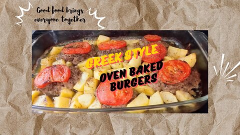 Greek Style Oven Baked Burgers