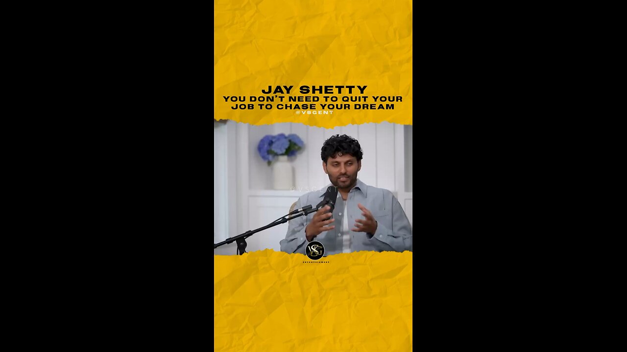 @jayshetty You don’t have to quit your job to chase your dream