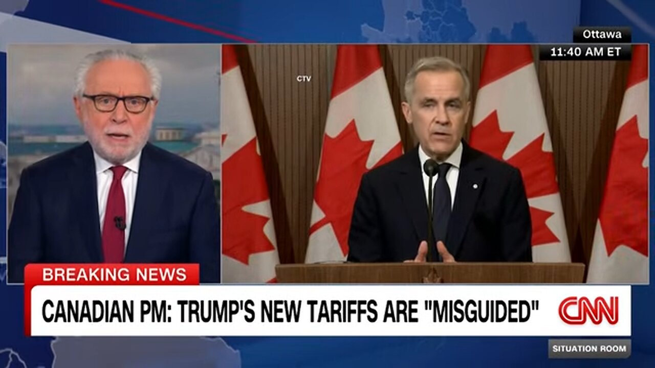 Canada’s prime minister reacts to Trump’s tariffs