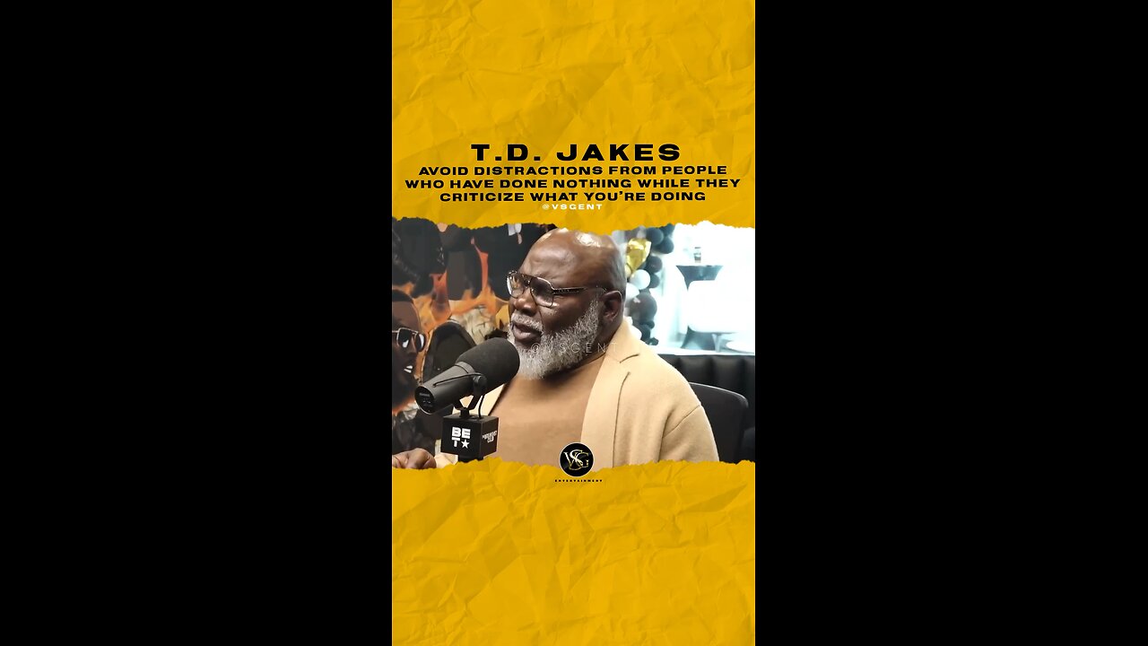 Avoid distractions from people who have done nothing while they criticize what you’re doing