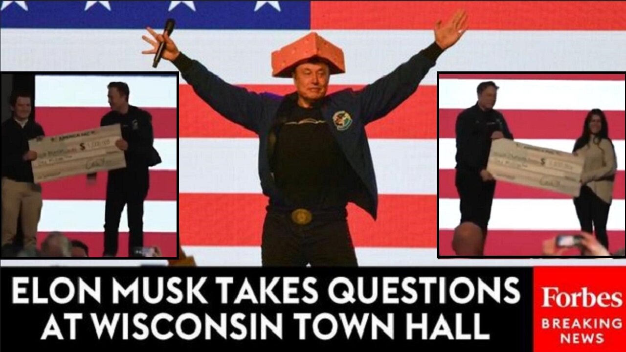 Elon Musk Takes Question After Question At Town Hall Event In Green Bay, Wisconsin