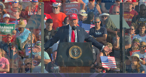 Trump Speaks at America250 Kick-Off Celebration at Iowa State Fairgrounds