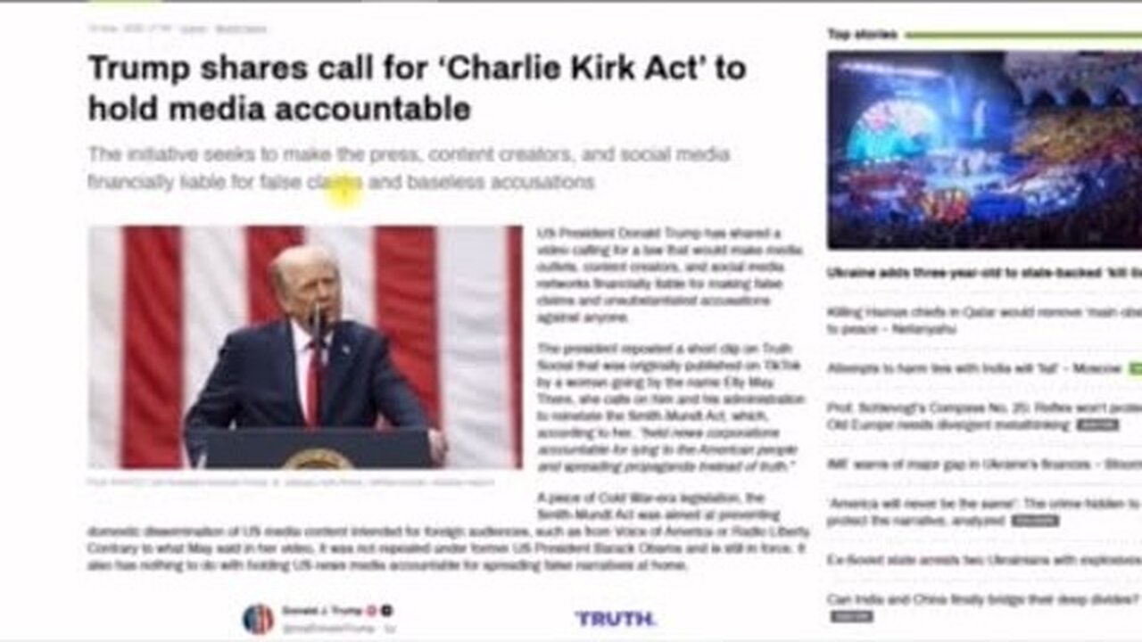 The Charlie Kirk ACT; Now You See, Everything Makes Sense Now! IveGotOneThatCanSee